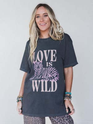 The Nest Love Is Wild Graphic Tee: undefined