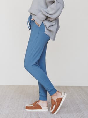 Dani Jogger Lounge Pant - Dusty Blue XL / Dusty Blue