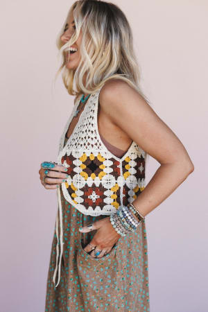 Soleia Crochet Vest: undefined