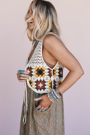 Soleia Crochet Vest: undefined