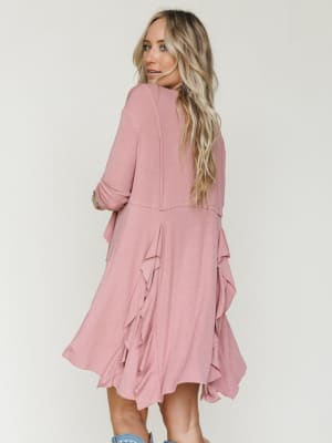 Cherry Blossom Dress - Dusty Pink L / Dusty Pink