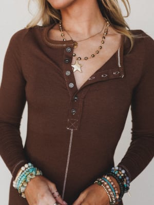 Harlowe Dress - Mocha L / Mocha