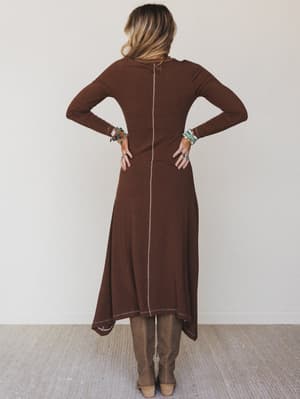 Harlowe Dress - Mocha L / Mocha