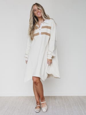 Juniper Dress - Oatmeal L / Oatmeal