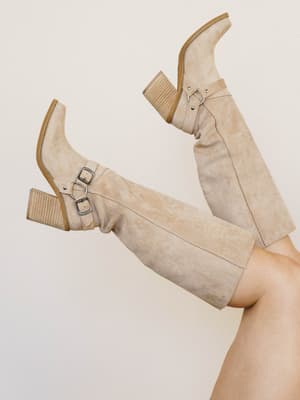 Dahlia Boot - Beige 7 / Beige
