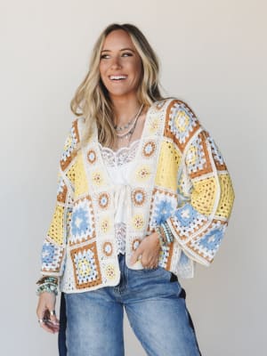 All Seasons Kimono - Yellow Mocha OS / Yellow Mocha