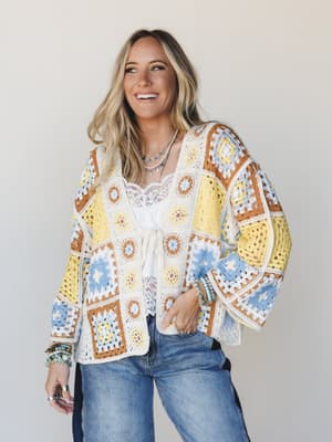 All Seasons Kimono - Yellow Mocha OS / Yellow Mocha