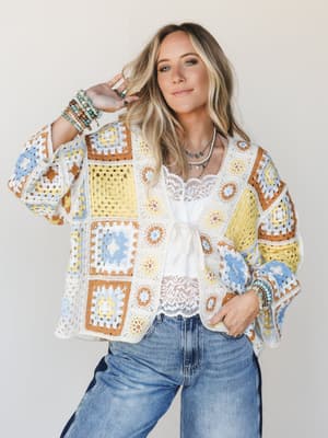 All Seasons Kimono - Yellow Mocha OS / Yellow Mocha