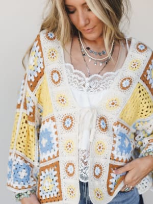 All Seasons Kimono - Yellow Mocha OS / Yellow Mocha