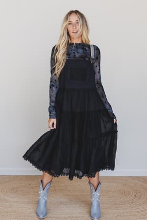 harvest-haze-overalls-dress-black/Black