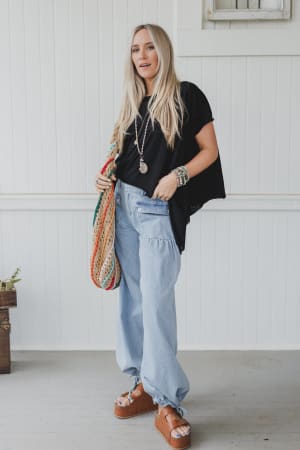 wanderlight-top-black/Black