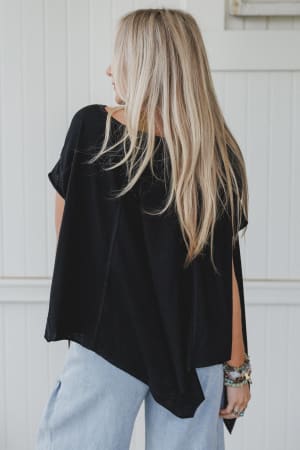 wanderlight-top-black/Black