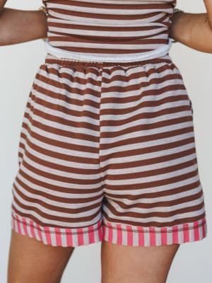 Mazy Two Piece Set - Coffee Coral L / Coffee Coral