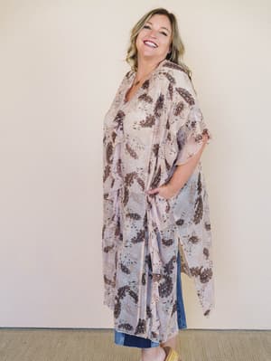 Western Sun Kimono - Beige L / Beige