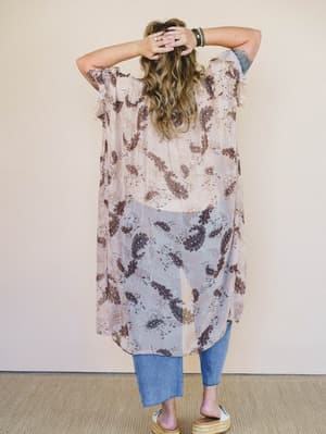 Western Sun Kimono - Beige L / Beige