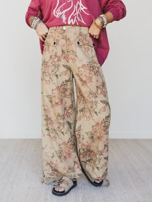 Season of Florals Pants: undefined