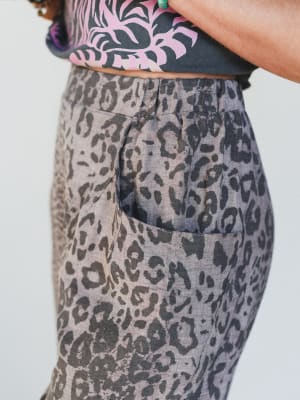 Animal Feeling Pants - Mocha Leopard L / Mocha Leopard