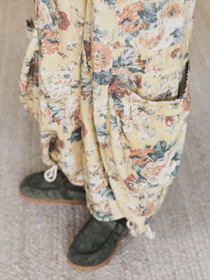 Flower Party Pants - Yellow L / Yellow