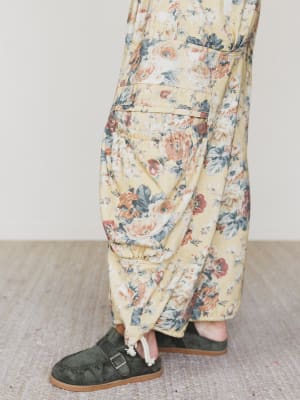 Flower Party Pants - Yellow L / Yellow