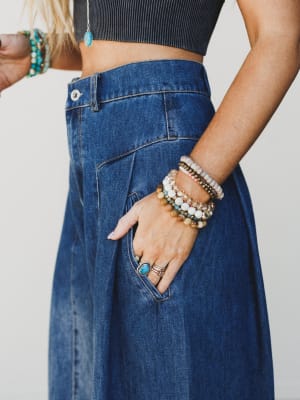 Let Love In Jeans - Denim L / Denim