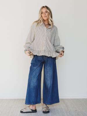 Let Love In Jeans - Denim L / Denim