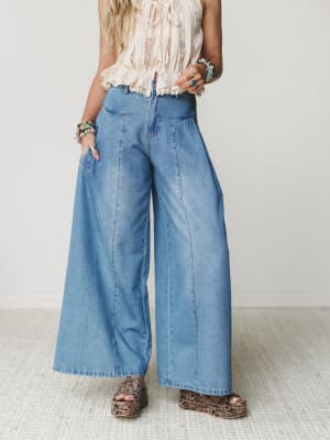 Let Love In Jeans - Light Denim S / Light Denim