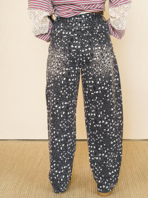 Heart of the Wild Jeans - Grey Leopard L / Grey Leopard