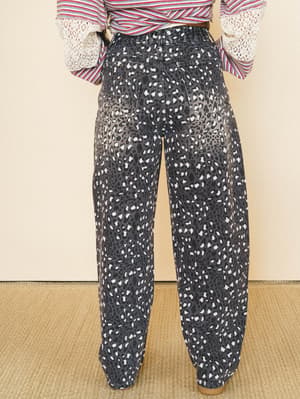 Heart of the Wild Jeans - Grey Leopard L / Grey Leopard