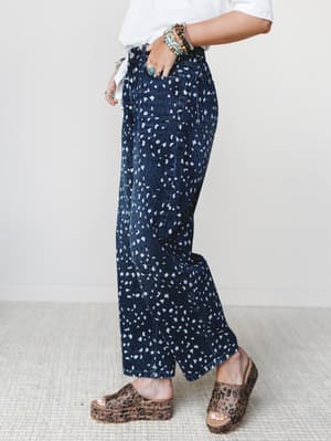 Heart of the Wild Jeans - Navy Leopard S / Navy Leopard