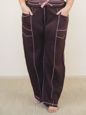 Lounge Hour Pants - Mocha Brown L / Mocha Brown