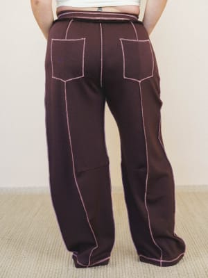 Lounge Hour Pants - Mocha Brown L / Mocha Brown