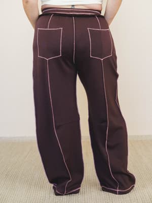 Lounge Hour Pants - Mocha Brown L / Mocha Brown