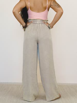 Out And About Drawstring Pants - Ash Mocha L / Ash Mocha