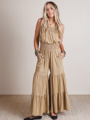Tara Wide Leg Jumpsuit: undefined