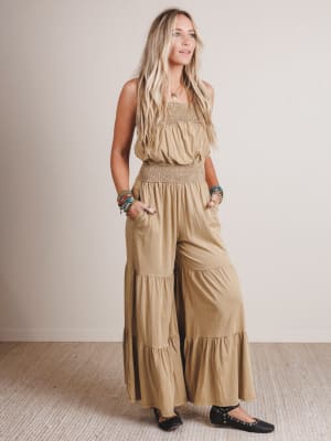 Tara Wide Leg Jumpsuit: undefined