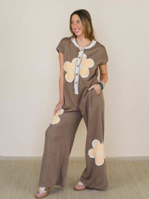 Flower Steps Jumpsuit: undefined