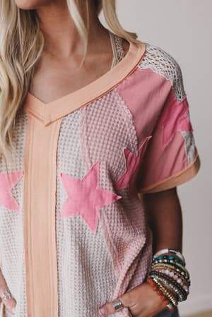 Nova Flow Star Patched Top: undefined