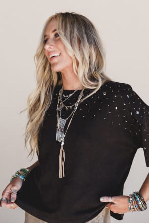Stardust Studs Top: undefined