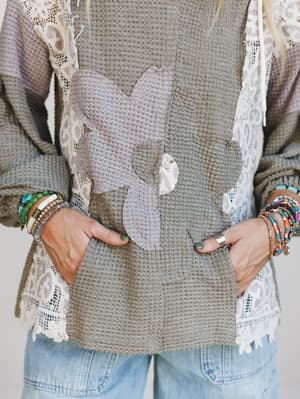 lace-bliss-flower-patch-top-olive/Olive