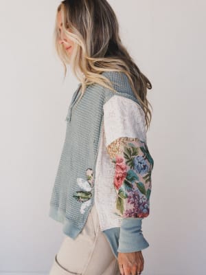 Seaside Roses Sweater: undefined