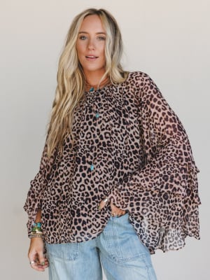 For All Time Leopard Print Top: undefined
