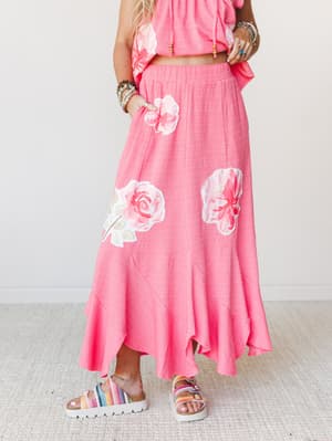 Petals In Love Two Piece Set - Pink S / Pink