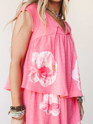 Petals In Love Two Piece Set - Pink S / Pink