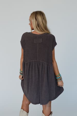 sweet-nothings-baby-doll-dress-charcoal/Charcoal
