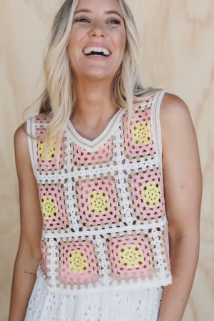 Serene Escape Crochet Top: undefined