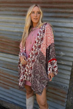 Free Spirit Floral Kimono: undefined