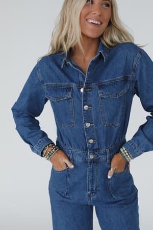 little-extra-denim-jumpsuit-medium-denim/Blue