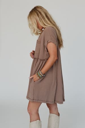 subtle-escape-textured-dress-acorn/Acorn
