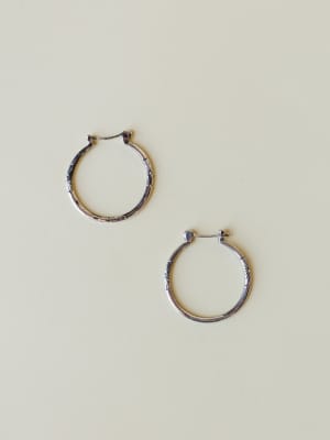 Flower Hoops - Silver OS / Silver