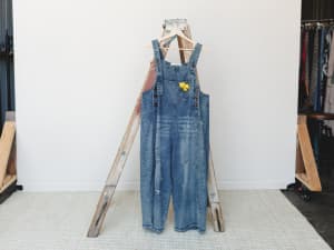 High Hopes Slouchy Denim Overalls - Blue XL / Blue